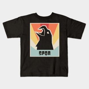 SPQR - Vintage Roman Empire Eagle Design Kids T-Shirt